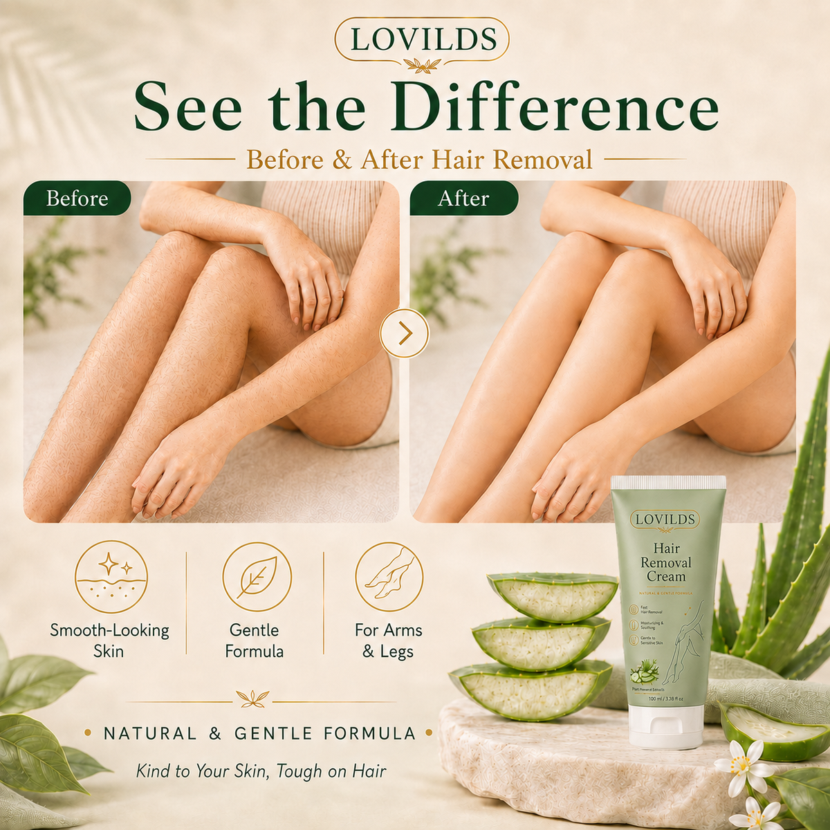 Gentle Hair Removal Cream – Smooth Skin Made Simple