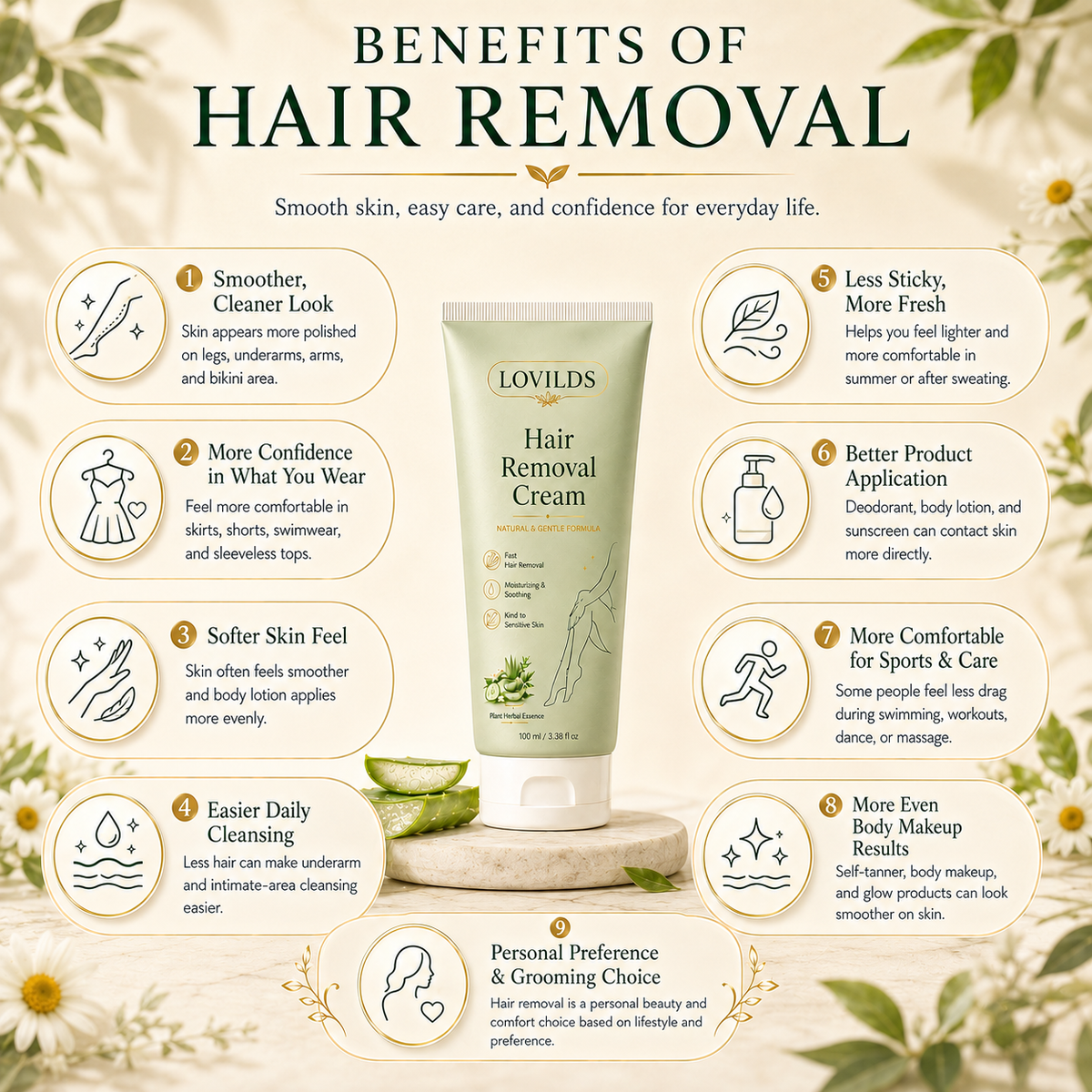 Gentle Hair Removal Cream – Smooth Skin Made Simple