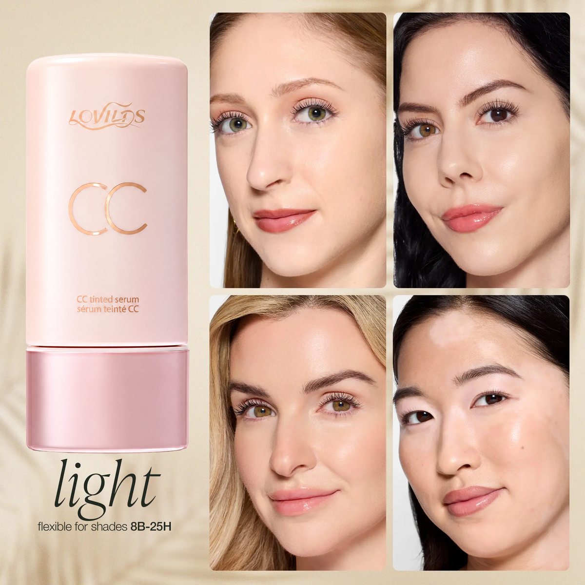 ✨LOVILDS® Lightweight CC Tinted Serum – Buildable, Natural-Looking Coverage