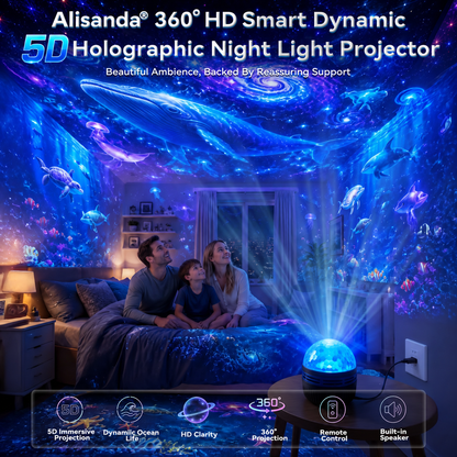 🎁360° Smart Holographic Starry Sky Projector (HD Smart Dynamic 5D)
