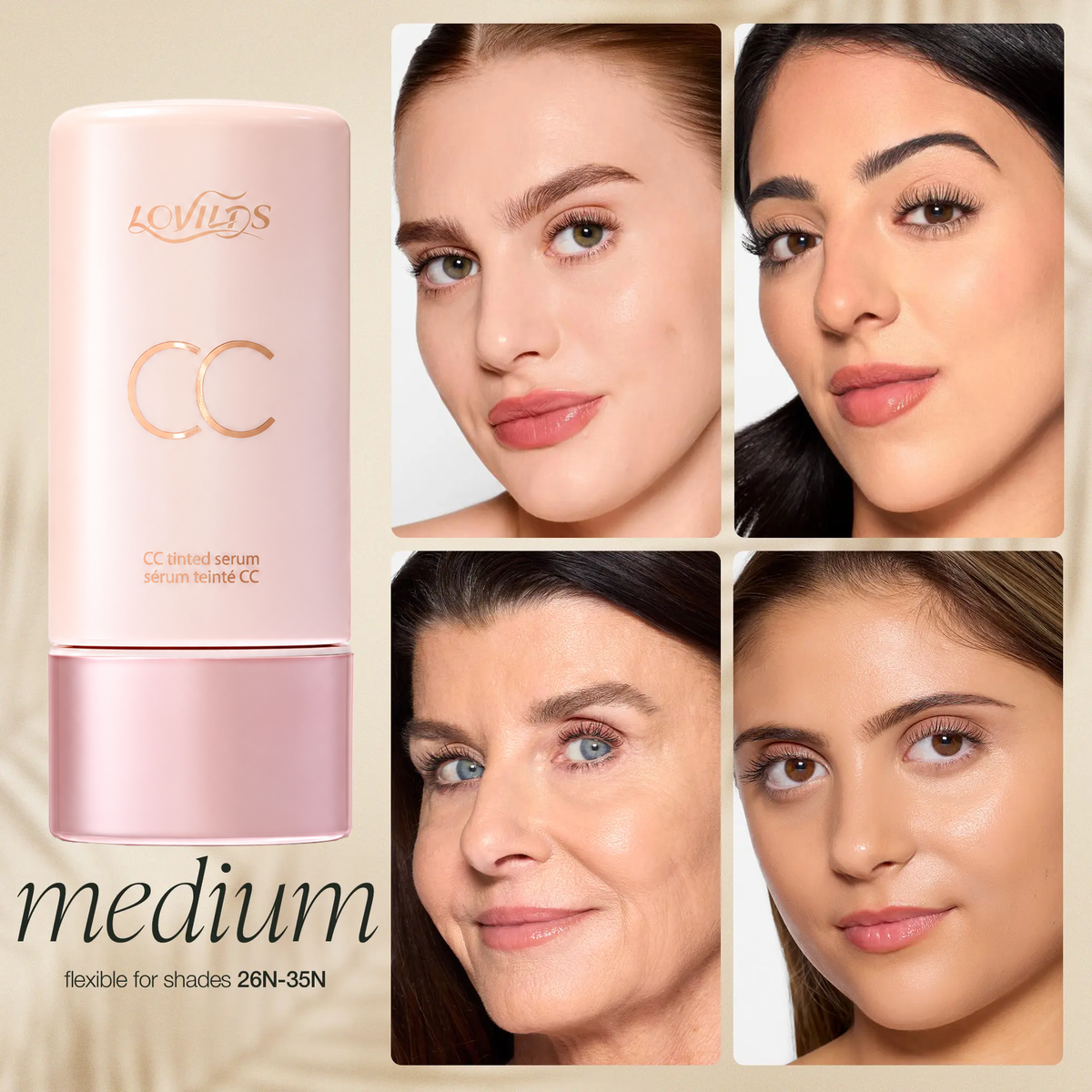 ✨LOVILDS® Lightweight CC Tinted Serum – Buildable, Natural-Looking Coverage
