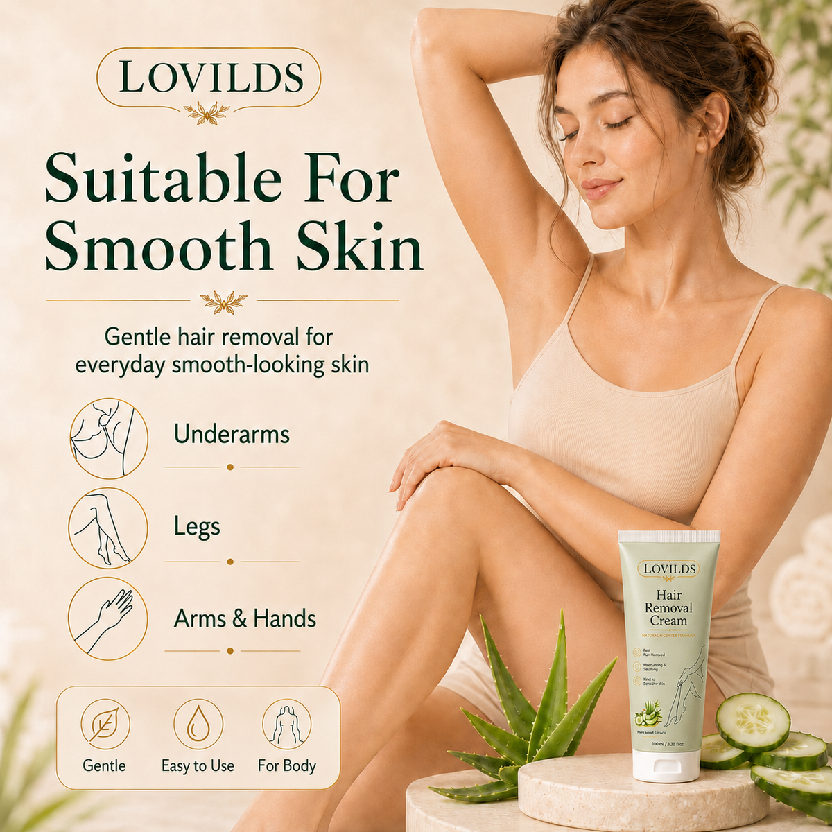 Gentle Hair Removal Cream – Smooth Skin Made Simple