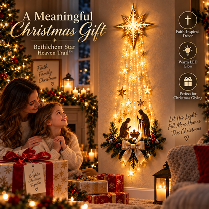✨ Last Day — 50% OFF ✨ 🎄✝️ Bethlehem Star Nativity Wall Light — A Beautiful Symbol of Faith