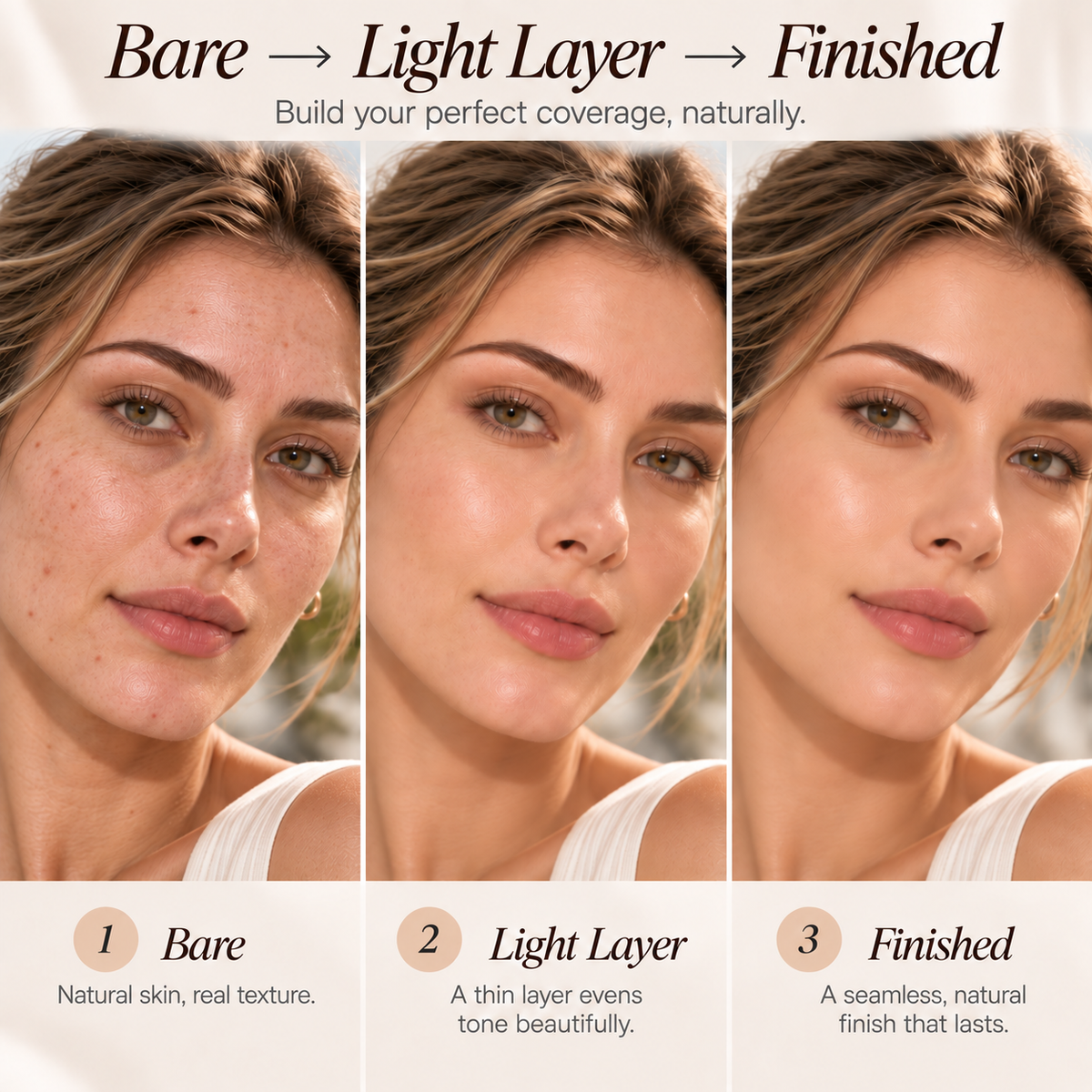 ✨LOVILDS® Lightweight CC Tinted Serum – Buildable, Natural-Looking Coverage